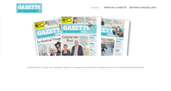 Desktop Screenshot of lagazette.ch